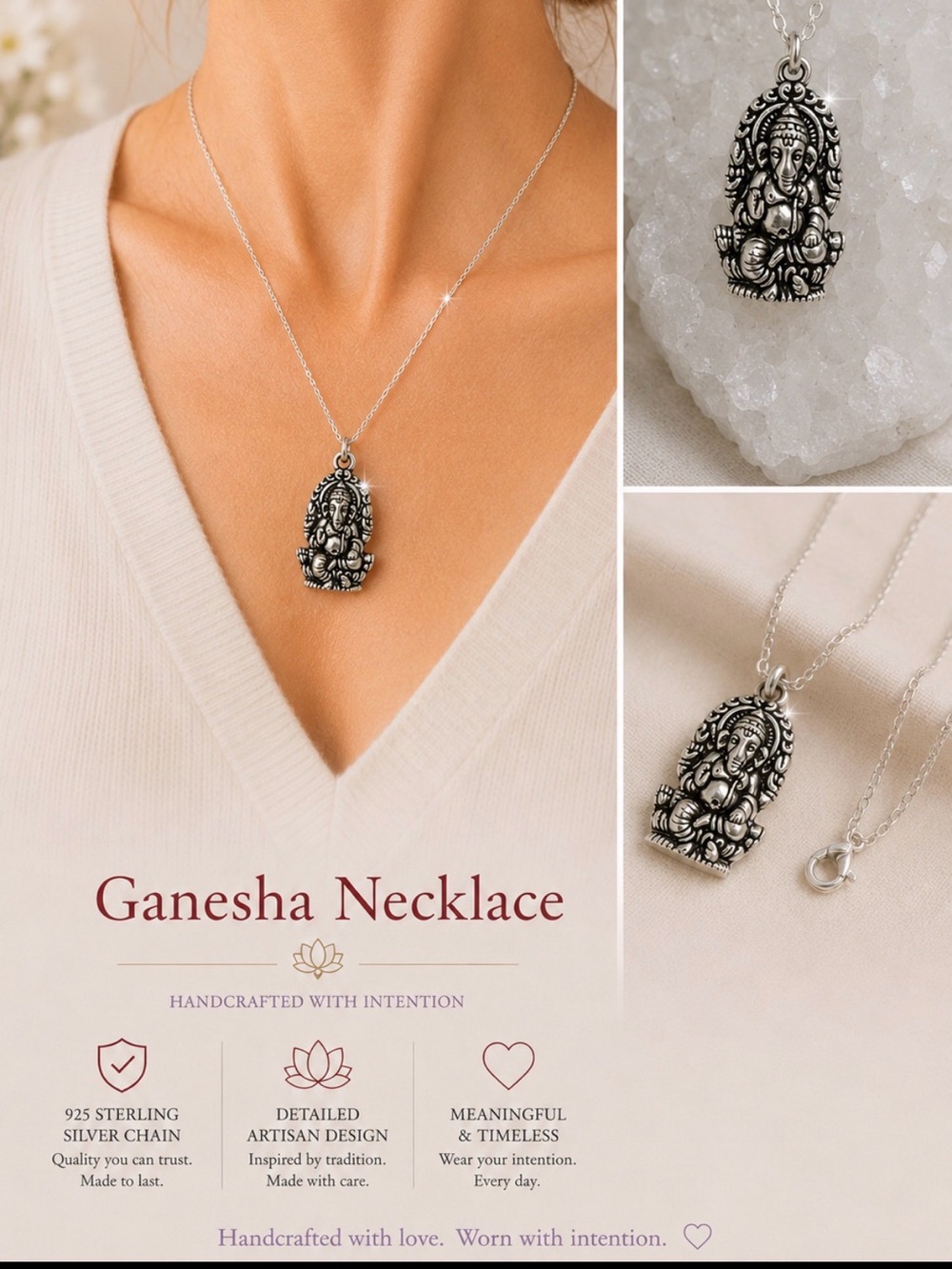 Ganesha Pendant Necklace